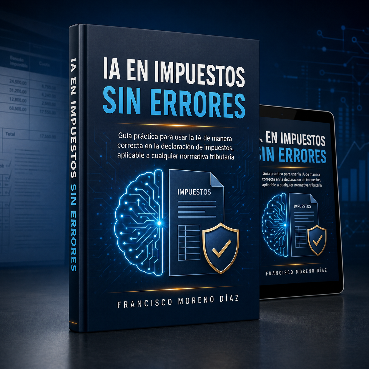 Carátula del ebook «IA en Impuestos Sin Errores» de Francisco Moreno Díaz